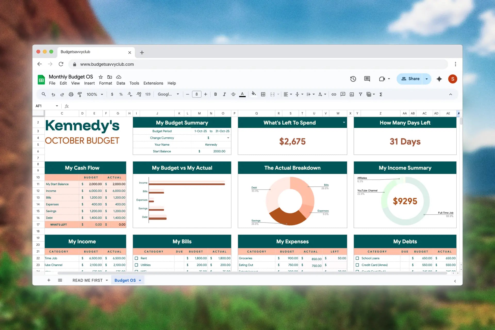 The Monthly Budgeting Template | For Excel, Google Sheets, & Notion